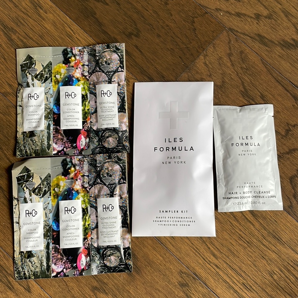 R + Co, Iles Formula Haircare Samples